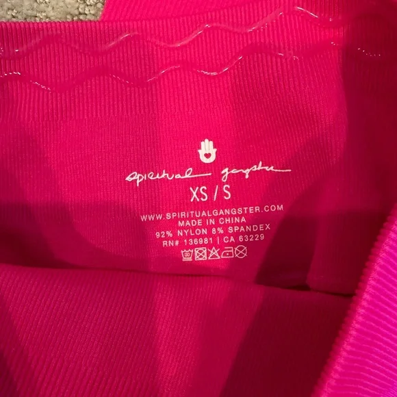 Spiritual Gangster Hot Pink Activewear - Picture 2 of 3